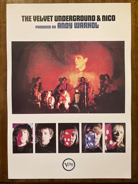 Andy Warhol & Velvet Underground Poster - Back Cover Design of the