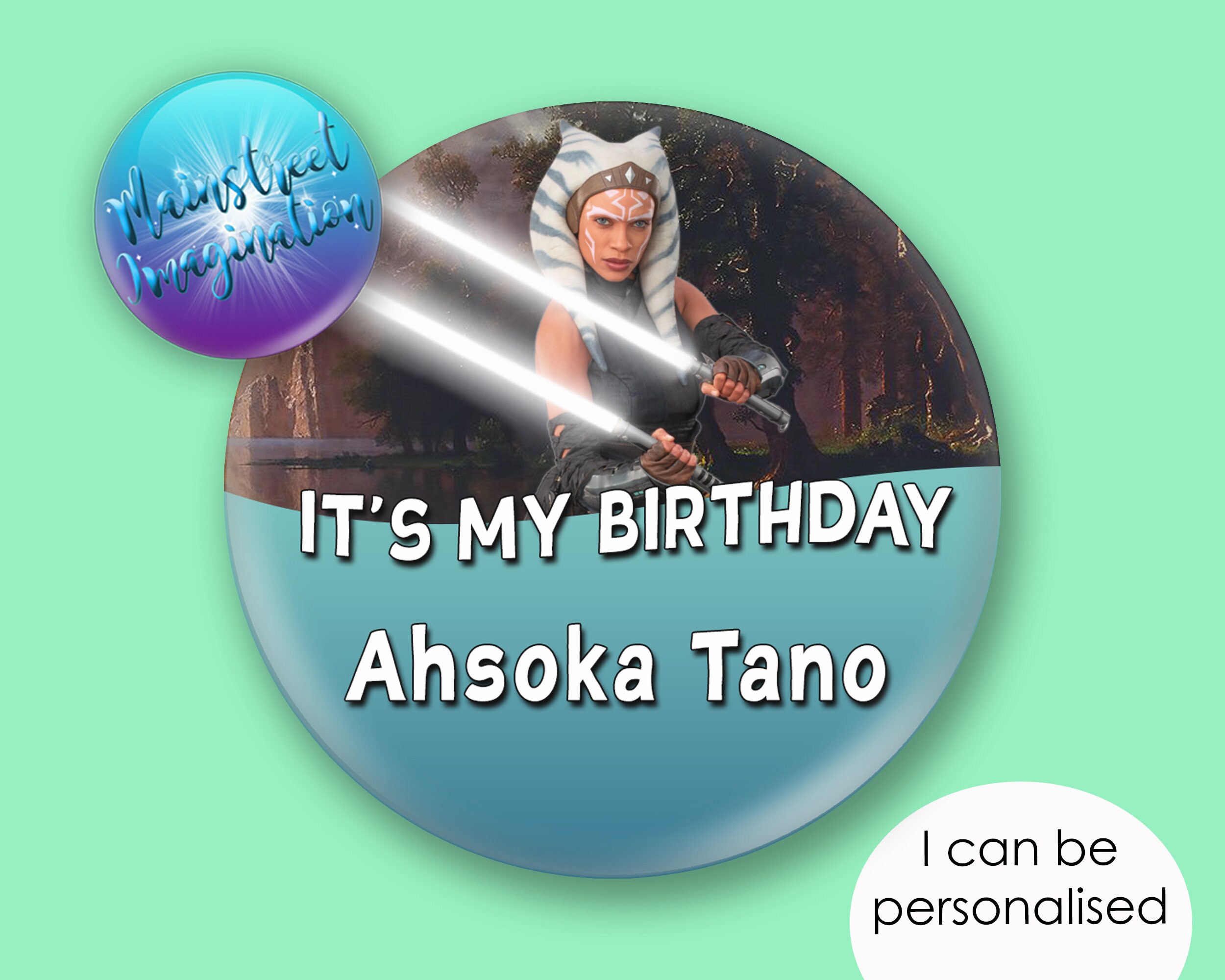 Ahsoka Tano Star Wars It's My Birthday Disney Etsy