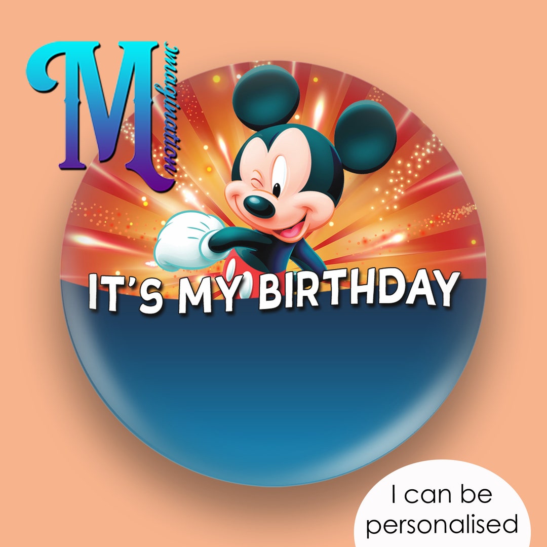 Pin De Cumpleaños 'It's My Birthday' Con Diseño De Halloween – Broche De Hojalata Negro Y Dorado De 9 Cm, Regalo Original Para Adolescentes Y Adultos