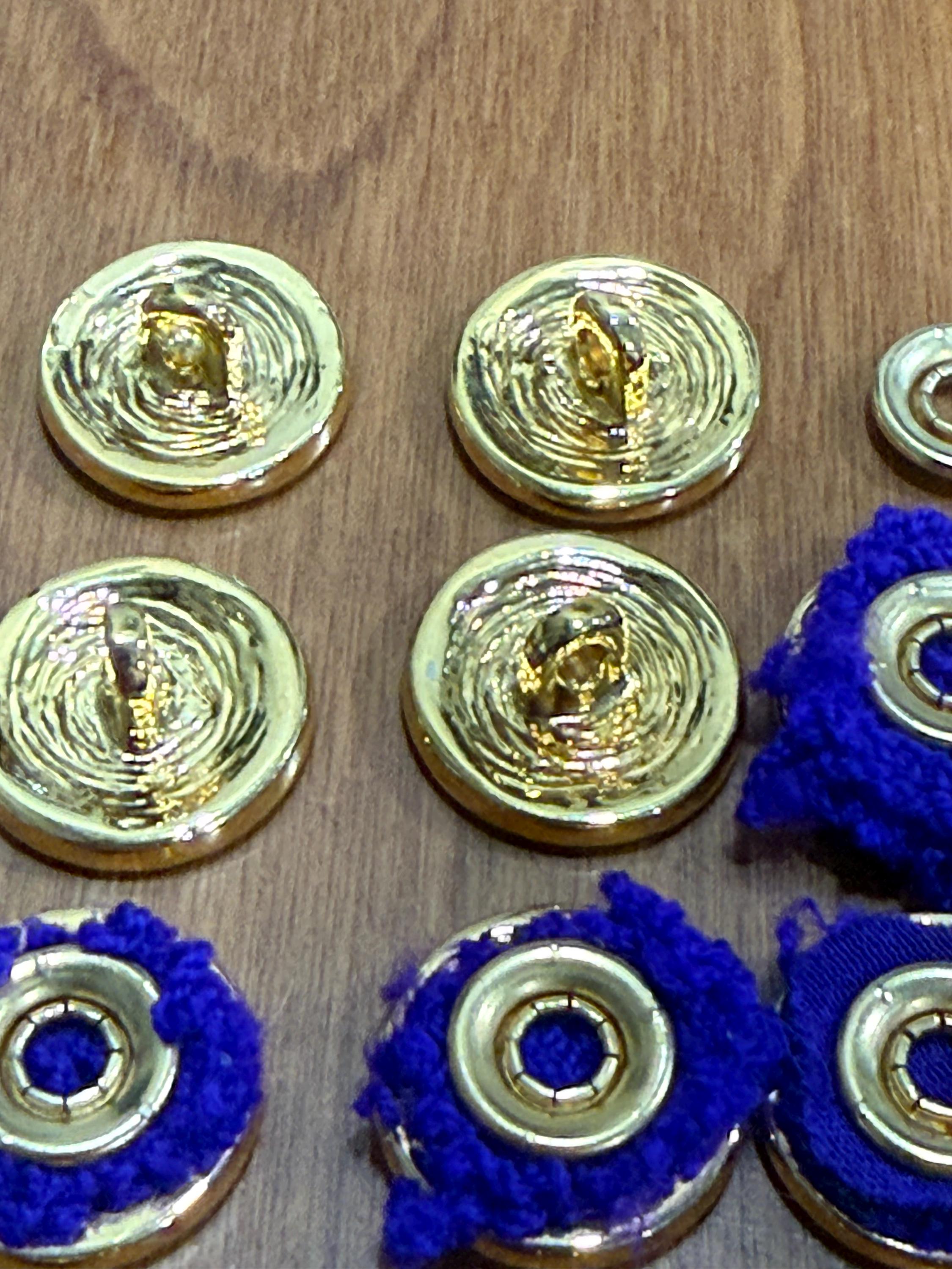 Vintage St. John's Designer Buttons - Shank Back & Clasp Click