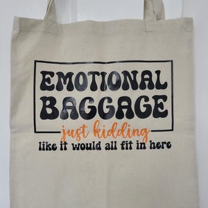 Large decorated tote bag