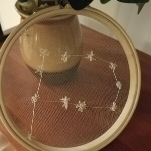 Astrology Star Sign Embroidery Hoop on Tulle image 2