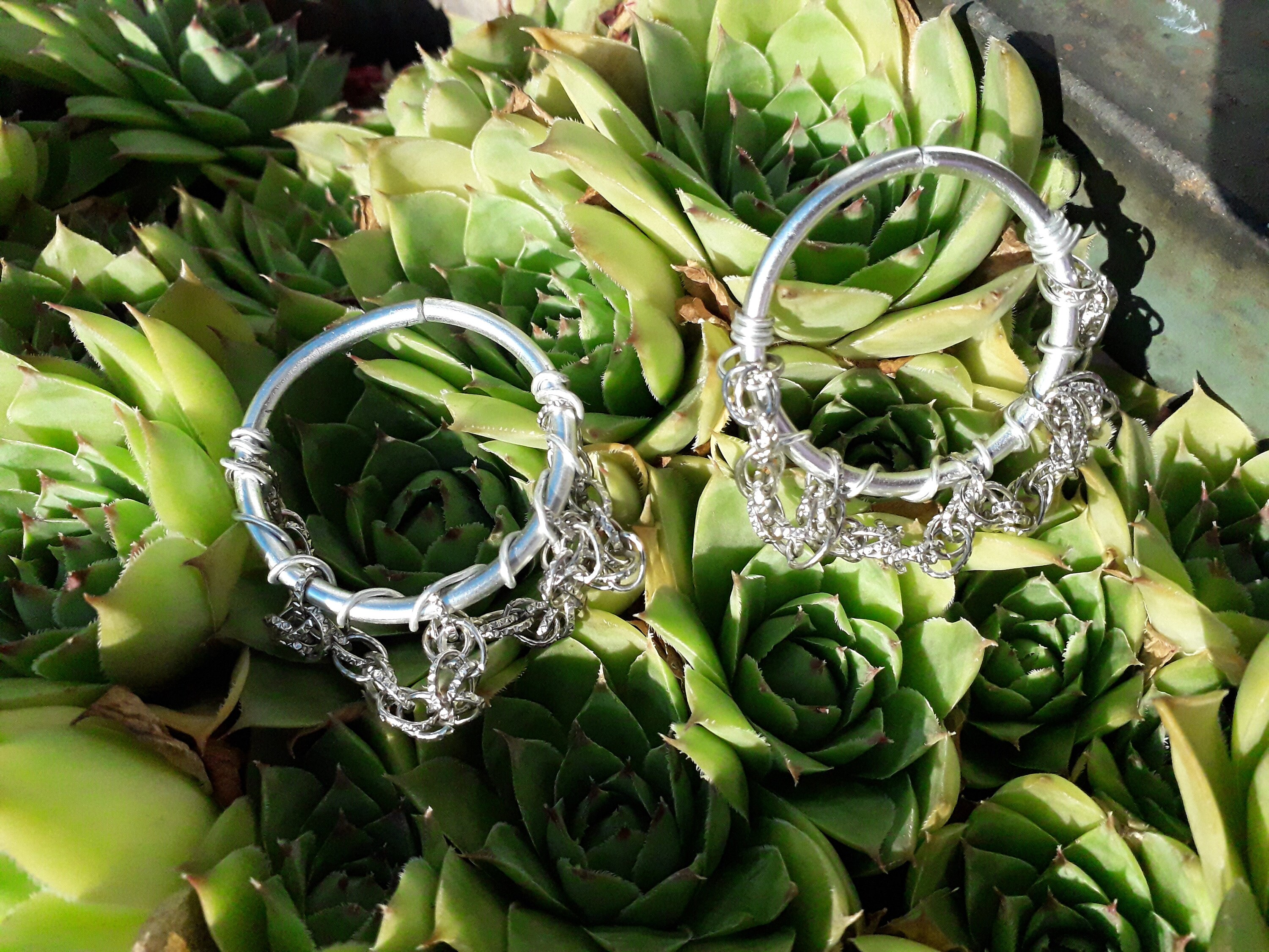 8 Gauge Chain Wire Hoop Earrings for Stretched Ear Made of Etsy