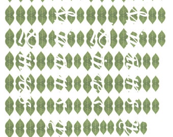 Foglie di Hosta in miniatura per casa delle bambole - Giardino - Pianta - Download - Stampabile - Scala 1:12