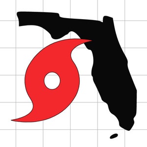 SVG File - Florida - Hurricane - Download - Cricut - Silhouet