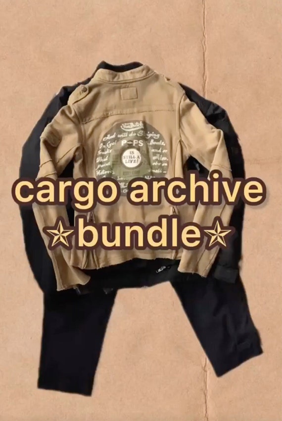 Y2K Style Bundle 00's Archive Cargo Vintage Clothing Wholesale Lot (21 items) Custom Bulk to Resel includes Von Dutch Jacket
