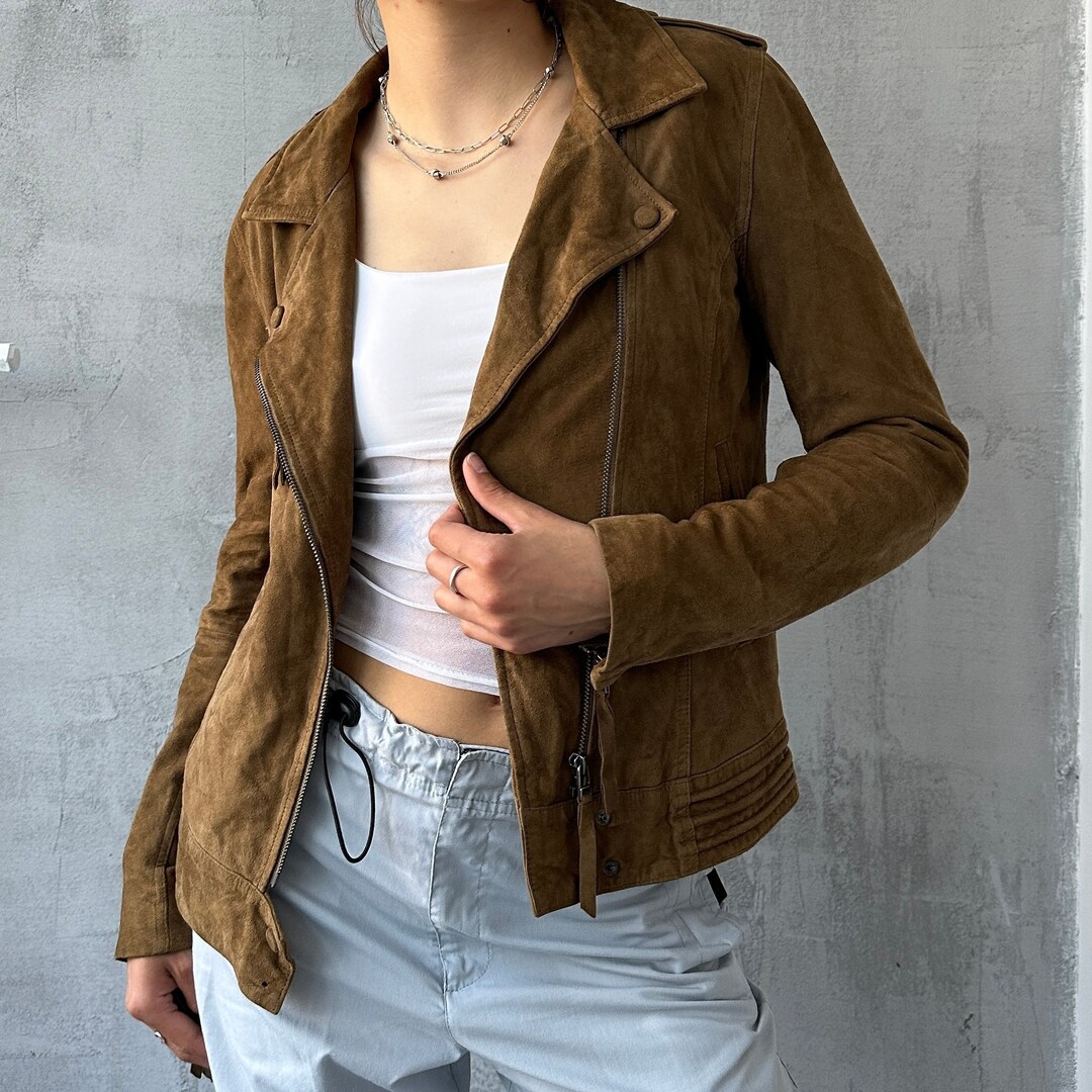 Vintage suède tracker jacket 牛革 短丈 3rd型 00s short suede leather tracker jacket