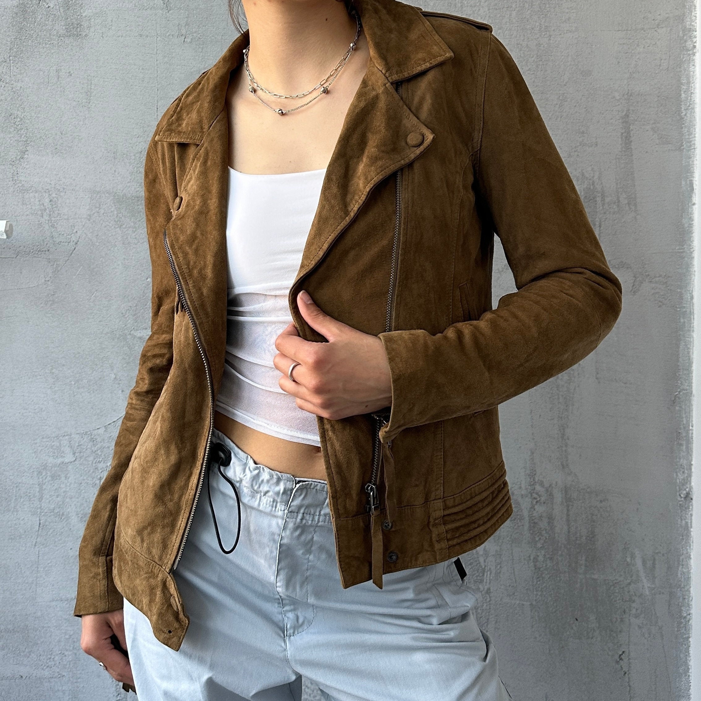 00s short suede leather tracker jacket 00s short suede leather tracker jacket