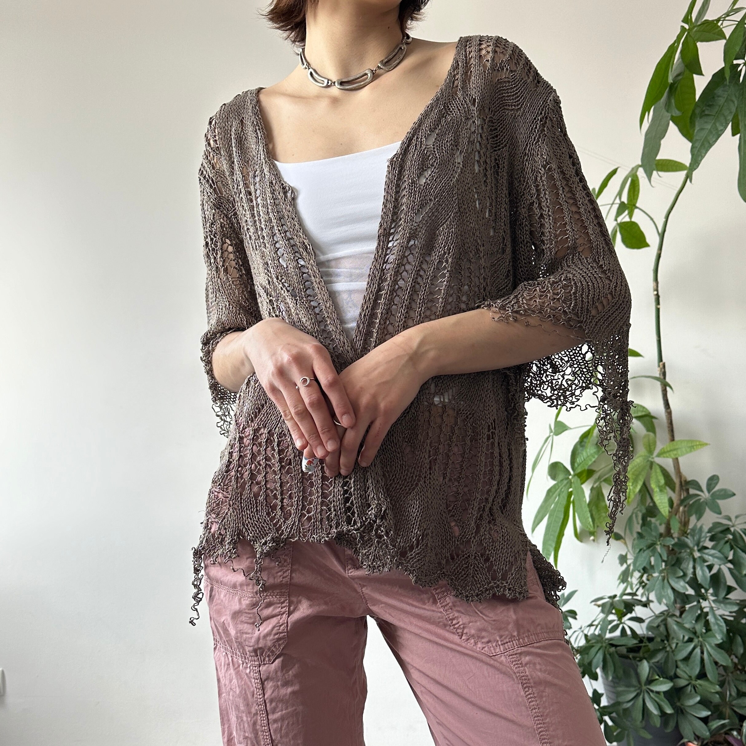 Distressed cardigan hot sale