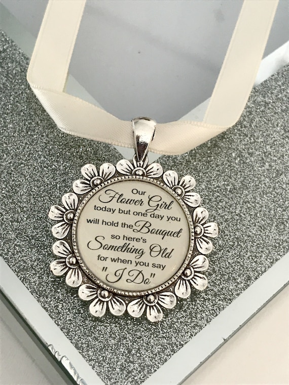 Bridesmaid,flower girl,maid of honour,pageboy,usher gift bouquet charm,today keepsake,thank you locket.one day you will hold the bouquet