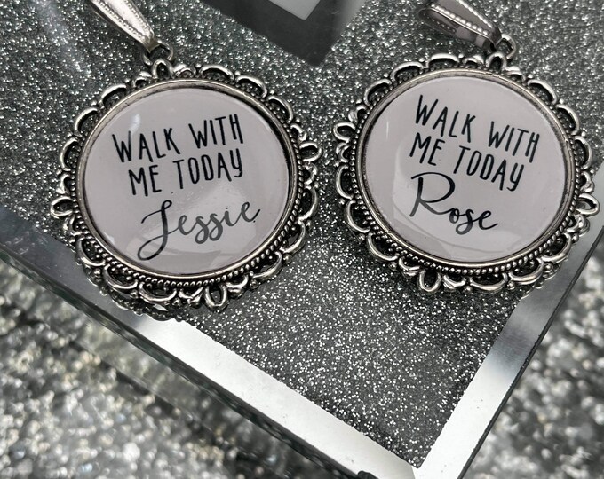 Bridal Shoe Clips/Bridal Shoe Charms/ Memory/Memorial Charm/Heaven Charm/Walk With Me Today/Custom//Something Blue bouquet charm