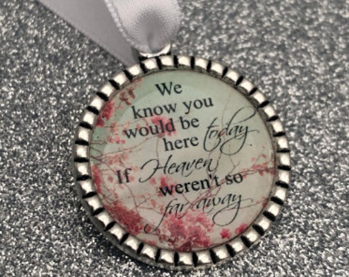 Memory heaven charm bouquet charm love ones heaven weren't so far away wasn't so far away as seen in OK magazine