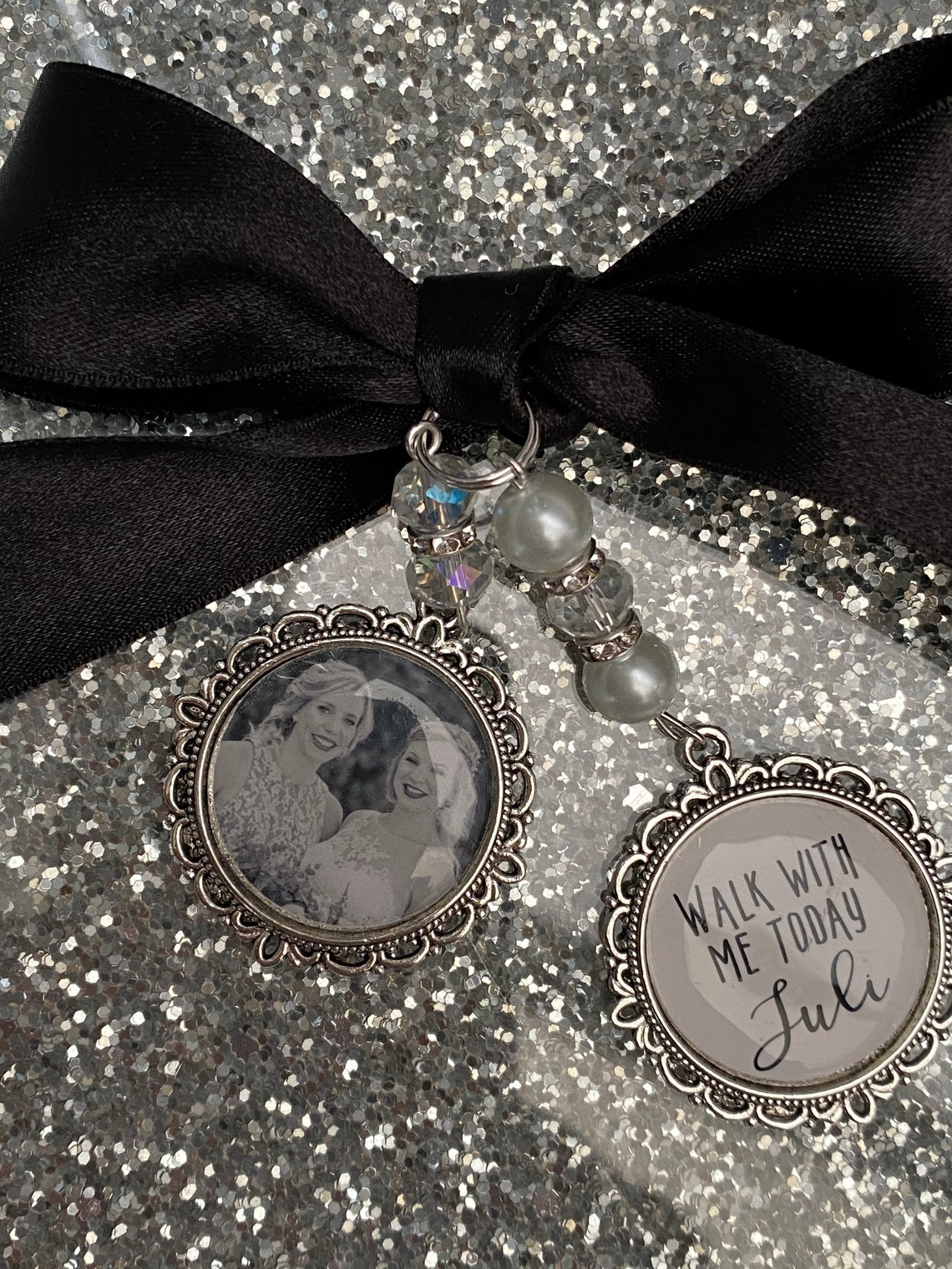 Memory memorial heaven charm bridal bouquet walk with me Etsy