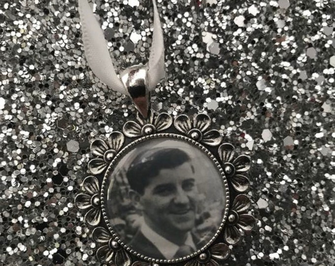 Bouquet memory charm Personalised personalized Photo Photo Charm Flower Charm