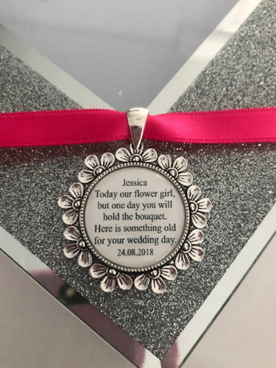 Flower girl bouquet clearance charm