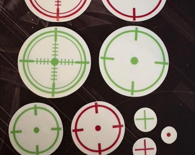 Quick Scope Crosshair Decals for Gaming Monitor or TV – FPS Pro Aim Sight Assist Stickers Set