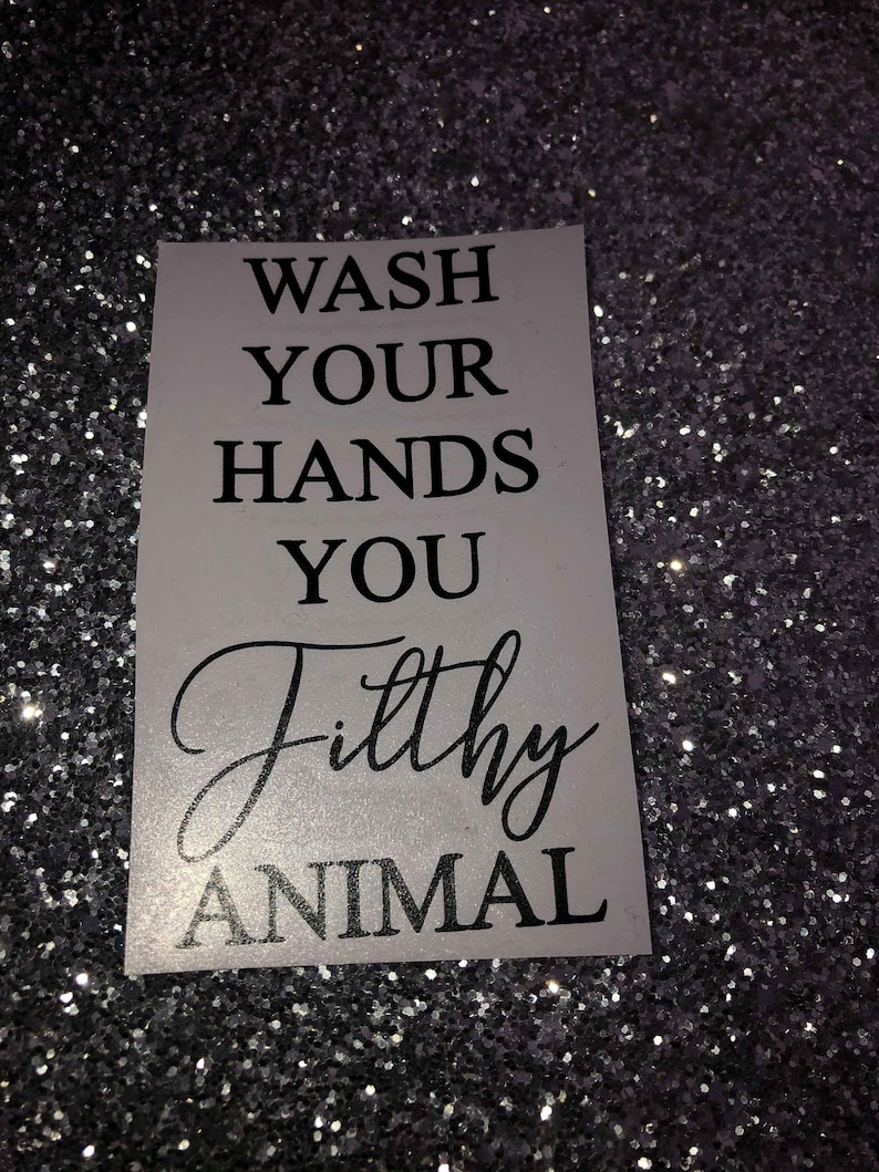 Funny Bathroom Decor Set of 4/toilet Wall Art/wash Your Hands Etsy