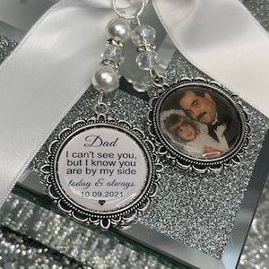 Wedding bouquet memorial bereavement bridal keepsake gift memory bouquet charm heaven photo charm