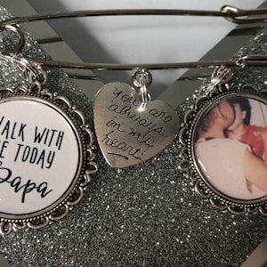 Memorial Memory remembrance wedding photo charm kilt pin bouquet charm.groom best man usher personalised.loved one.keepsake.gift for her him
