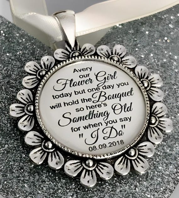 Flower Girl Gift/Thank You Gift/Wedding Party Gift/Bridesmaid Gift/Wedding Favours/Will You Be My Flower Girl/Bridal Party Gifts/Charm
