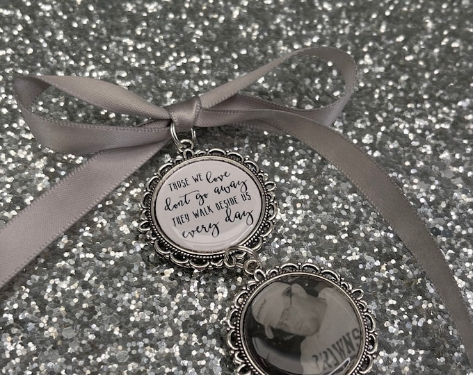 Wedding bouquet memorial bereavement bridal keepsake gift memory bouquet charm heaven photo charm