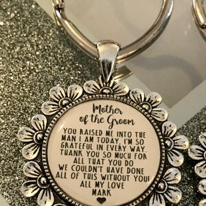 Mother of the Groom & Bride Matching Sentimental Wedding Keyring Set - Etsy
