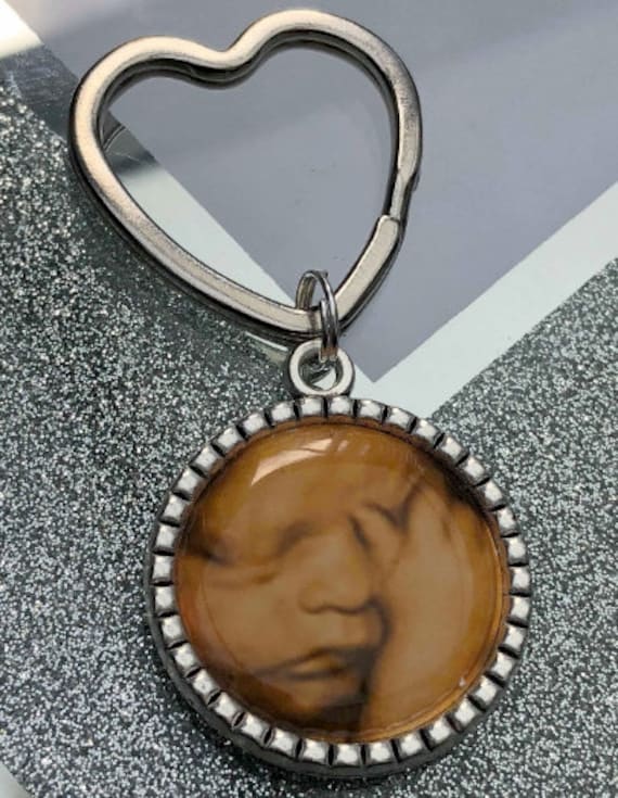 Baby Scan Photo Keyring, Ultrasound Keepsake Gift