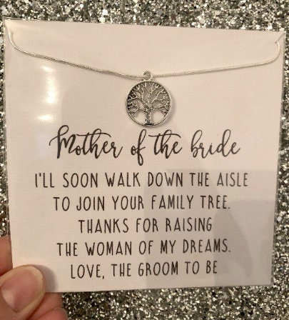 mother of the groom family tree necklace