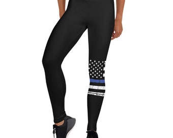 Thin blue line workout pants Clearance