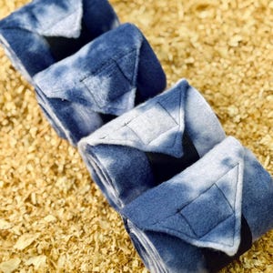 4-Pack Sheep Blue Tie Dye Leg Wraps