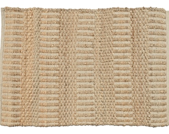 Handmade Natural Jute Rug: Eco Friendly Door Mat (2x3ft)