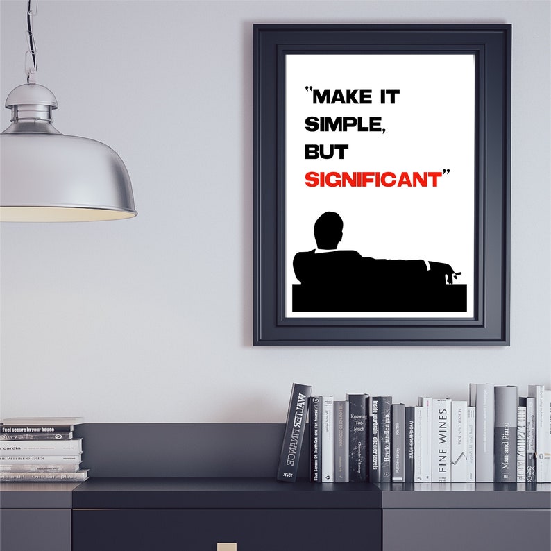 Make it simple but significant digital download file poster etsy