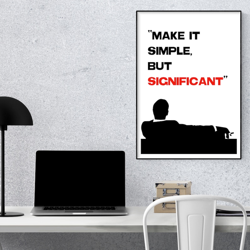 Make It Simple But Significant Digital Download File Poster Etsy