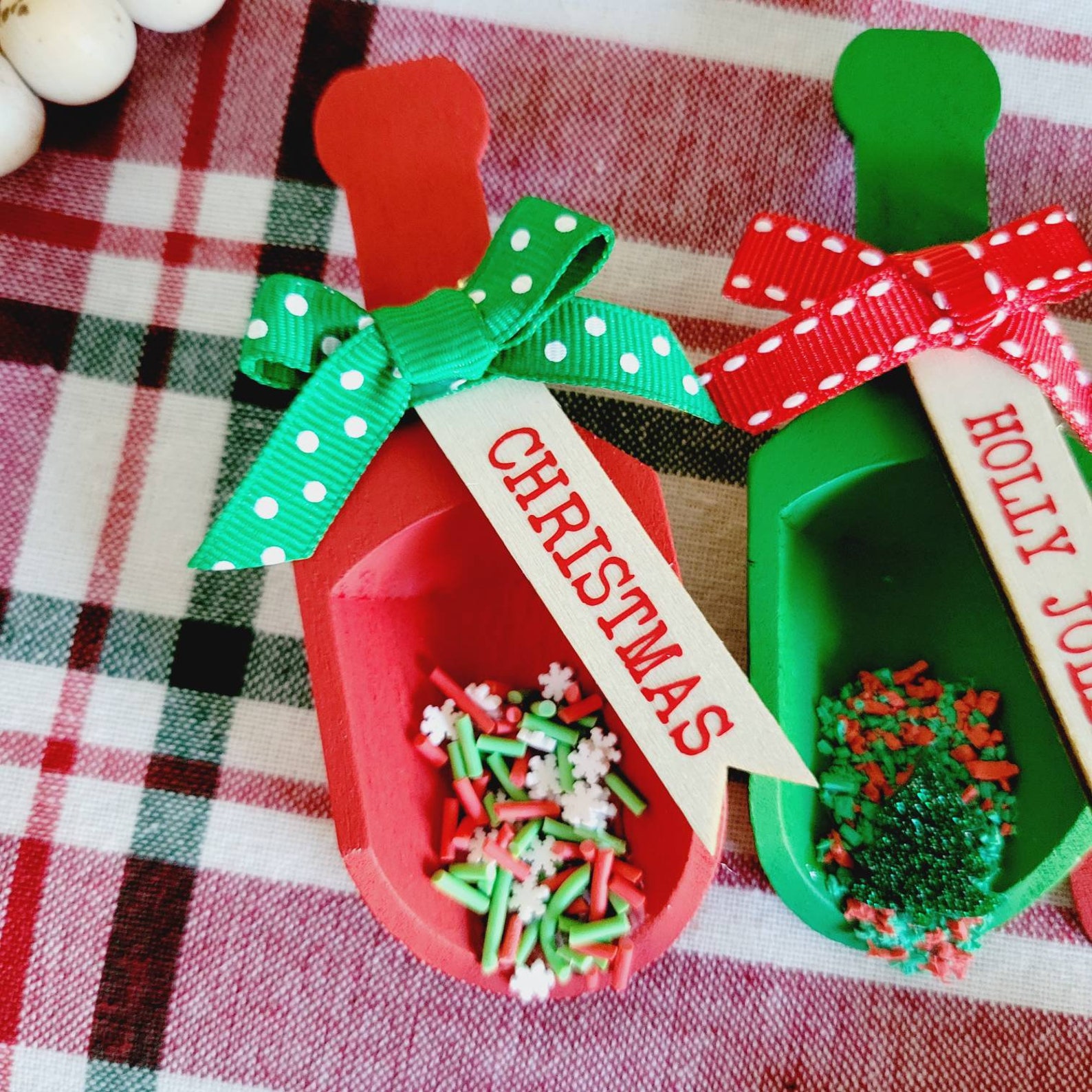 Mini Christmas Scoops Christmas Tiered Tray Decor Etsy
