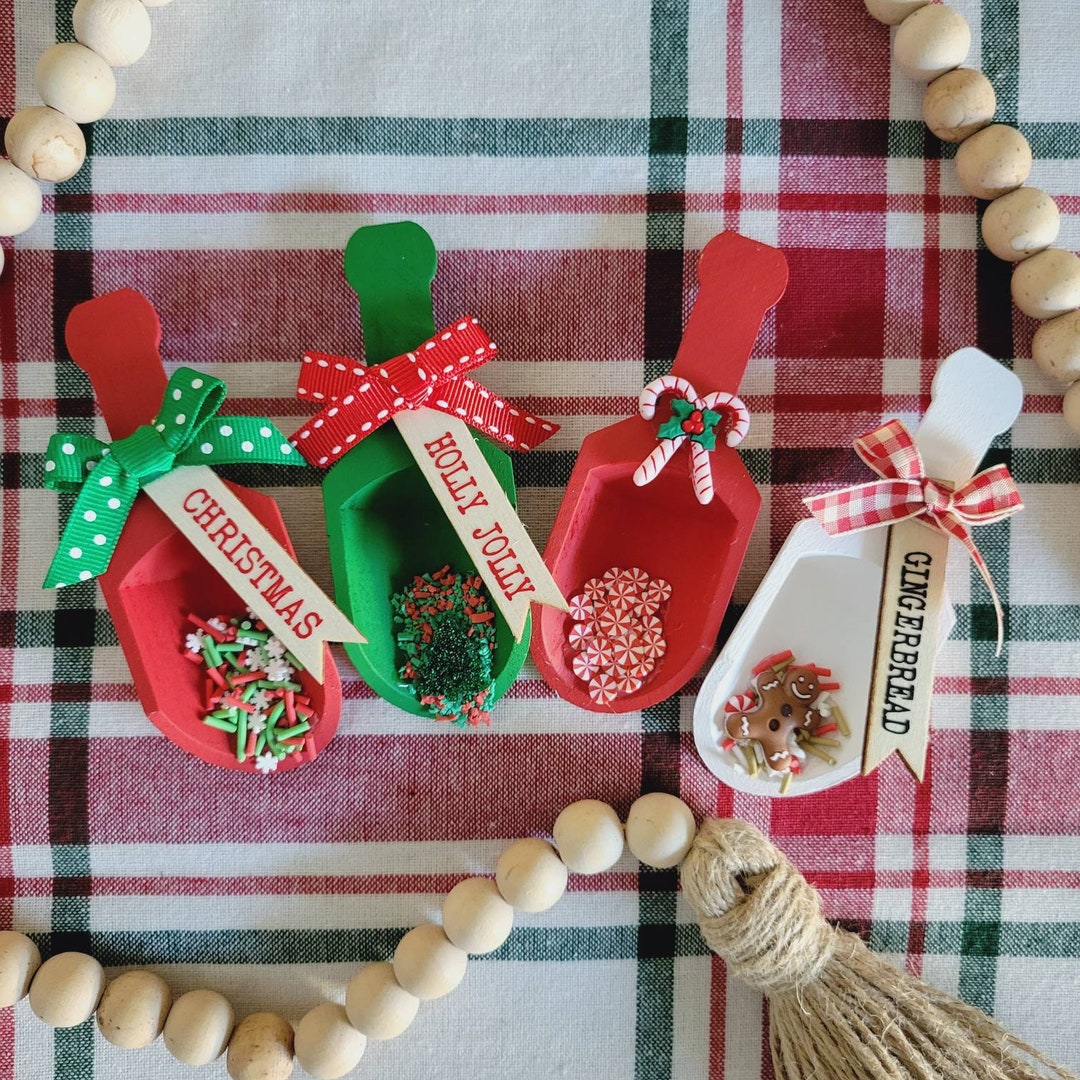 Mini Christmas Scoops Christmas Tiered Tray Decor Etsy