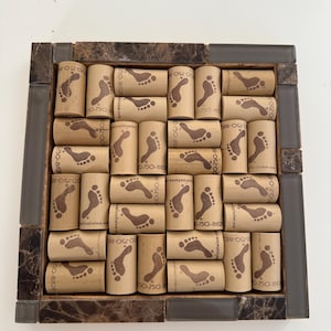 Wine Cork Trivet/ Hot Pad Glass Accent Recycled Cork