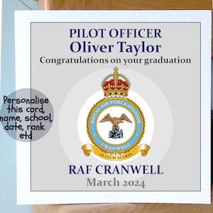 STAZIONI RAF laurea consegna nuovo lavoro carta di pensionamento Royal Air Force Card