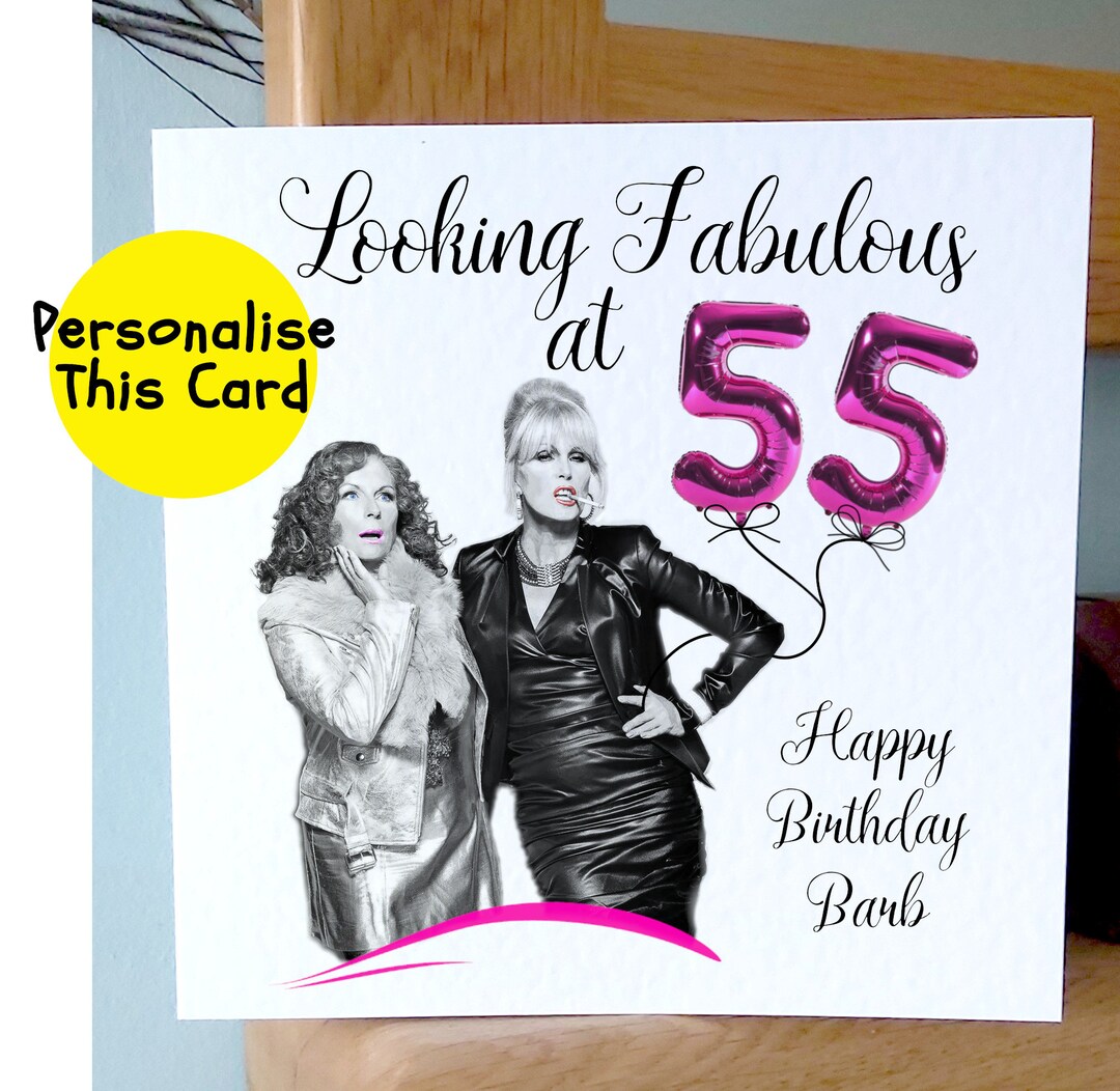 Patsy Absfab AB FAB Absolutely Fabulous Patsy Icon Sitcom Card for Birthday Mother's ...