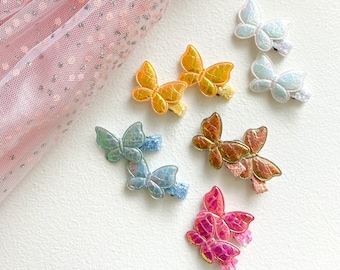 Schmetterling Haarspangen | Schmetterling Clips für Baby Mädchen | Süße Haarspangen für Babys | Baby Haar Accessoires | Weihnachtsgeschenke für kleine Mädchen