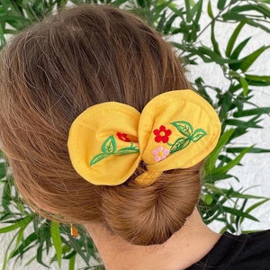 Embroidered Easy Bun | Hair Bun Accessories | Bun Maker |  Hair Bun Holder | Dancer Bun | Easy Bun Maker | Holiday Gifts