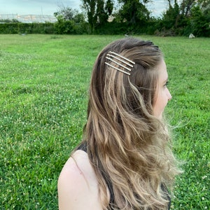 Haarspange / Strass Haarnadeln / Minimalist Bobby Pin / Frühling Sommer Einfache Haar Pins / kleine Weihnachtsgeschenke / Stocking Stuffer