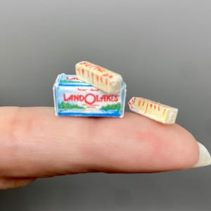 Miniature butter 1:12 scale