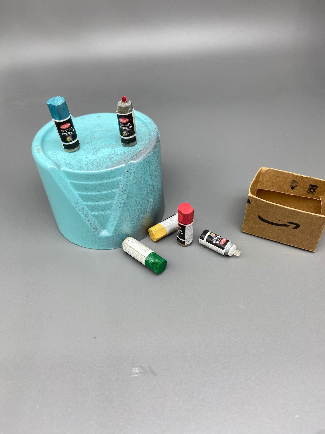 Miniature Cardboard Box of Spray Paint 112 Scale Etsy
