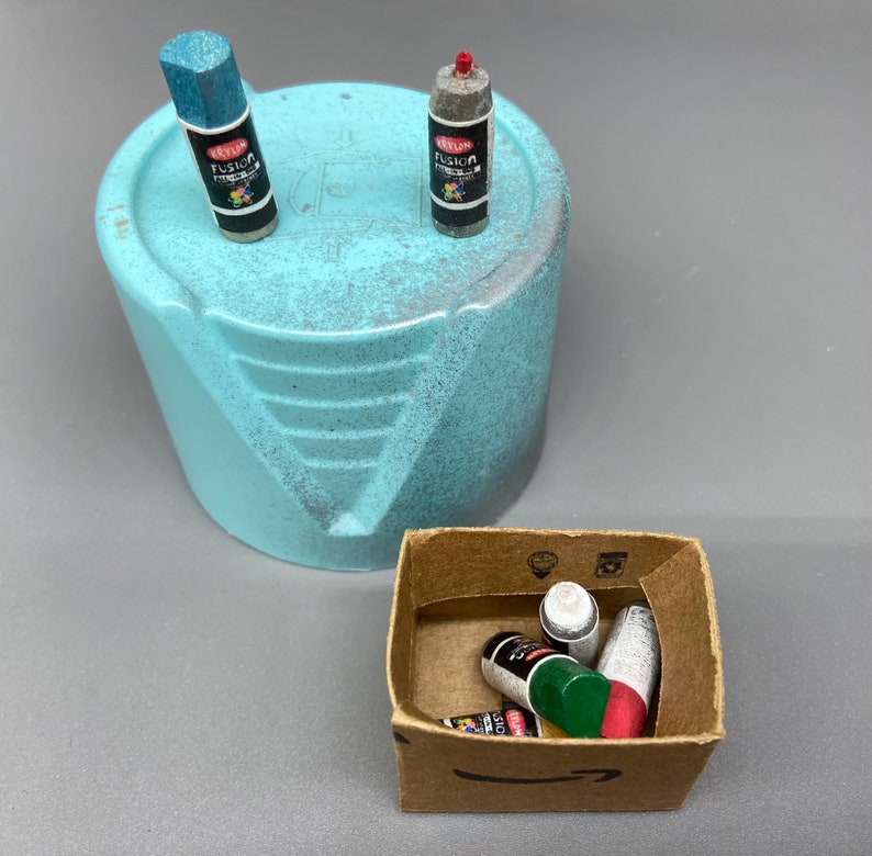 Miniature Cardboard Box of Spray Paint 112 Scale Etsy