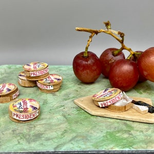 Miniature wheel of Brie 1:12 scale