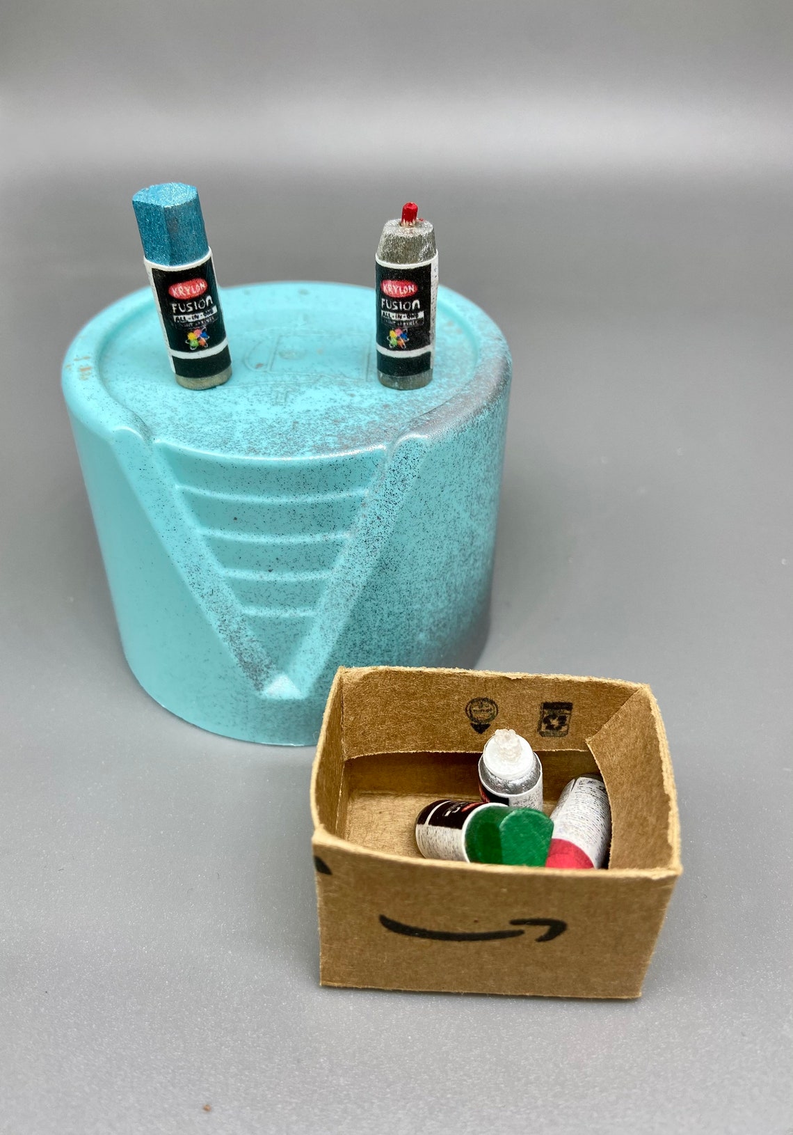 Miniature Cardboard Box of Spray Paint 112 Scale Etsy