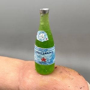 Miniature sparkling water 1:12 scale
