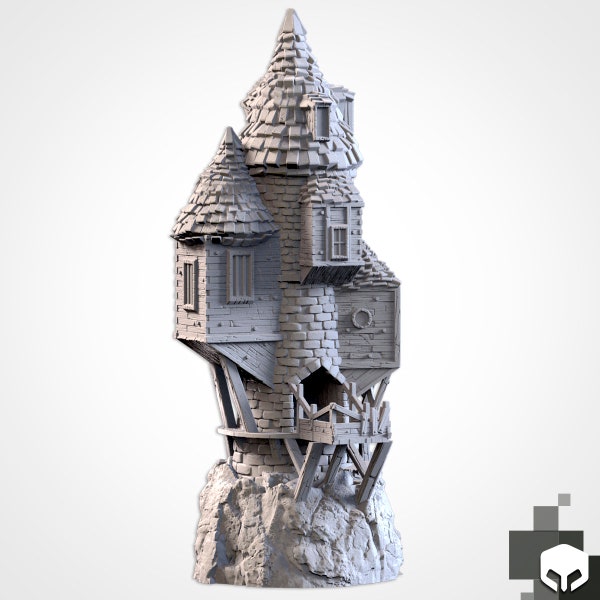 Dice Tower Town House for RPG and Tabletop Games, 3D printed in quality PLA
