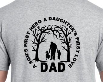 Papá SVG, Amor de la Hija SVG, Héroe del Hijo SVG, Padre Niños Svg, Papá svg, Día del Padre Svg, Padre hijo e hija, papá, papá, padre