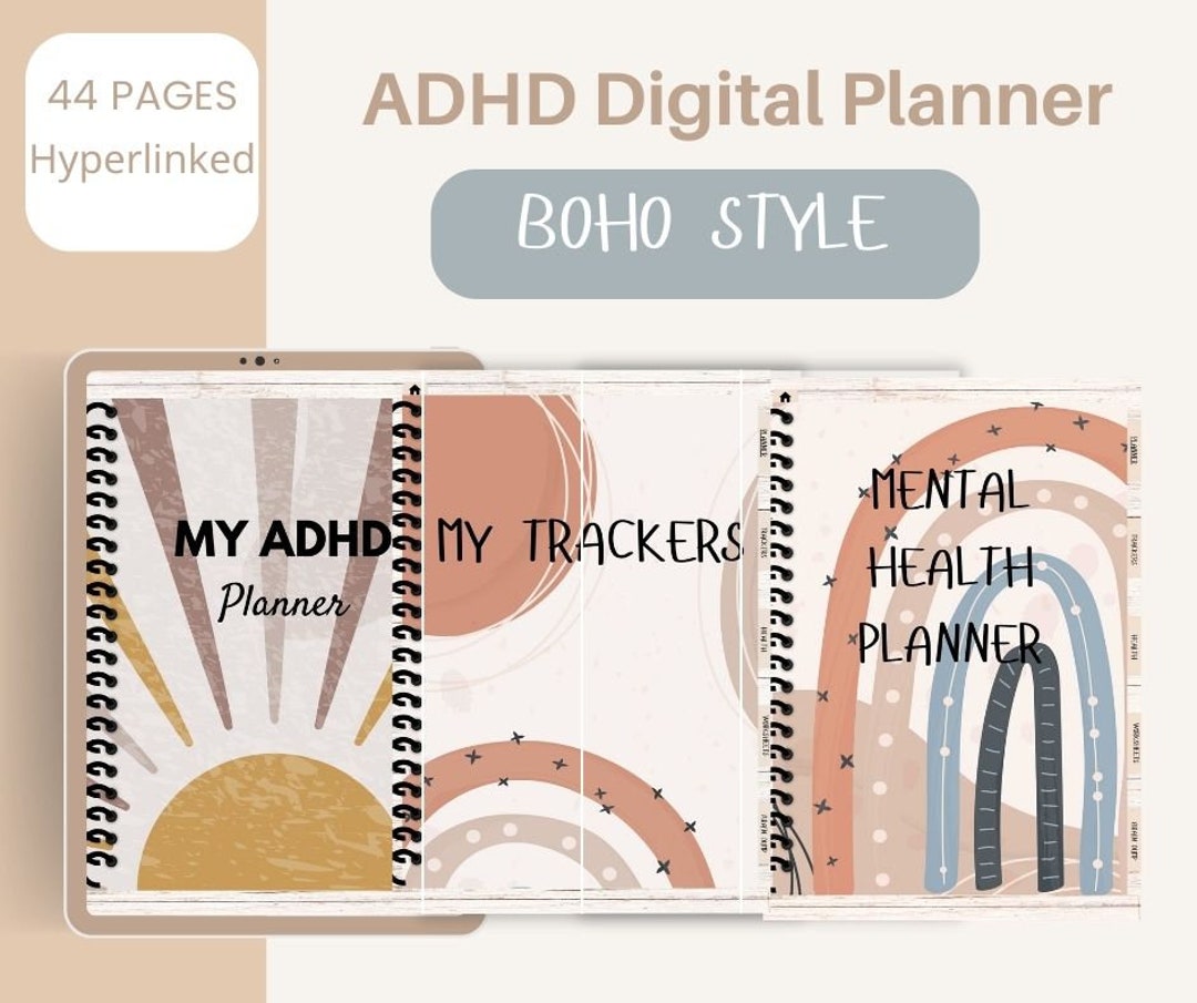 ADHD Planner ADHD 2023 Digital Planner for Adults Digital Etsy